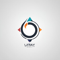 abstract logo design, Latter O minimalist logo design for your company or business 