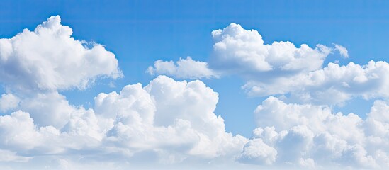 Poster - Blue sky with white clouds copy space