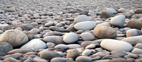 Poster - pebbly path background. Creative banner. Copyspace image