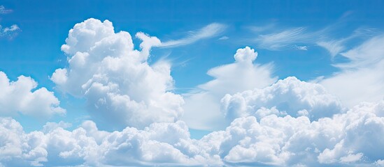 Poster - Cloud in the sky. Creative banner. Copyspace image
