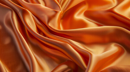 Wall Mural - Orange and Bronze silk background 