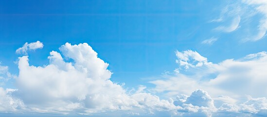 Poster - The most beautiful blue sky without effect. Creative banner. Copyspace image