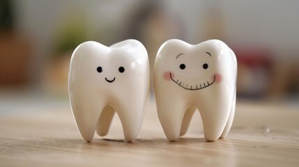 Cute funny molar ideal for dentists and children dental hygiene