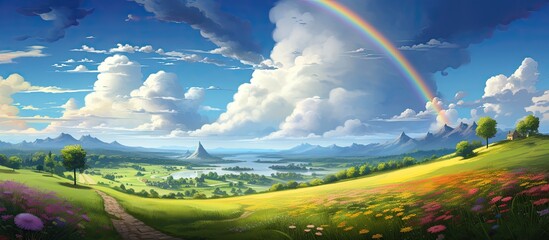 Aufkleber - after the rain. Creative banner. Copyspace image