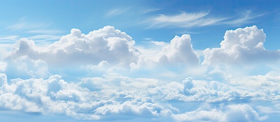 Wall Mural - sky cloud background. Creative banner. Copyspace image