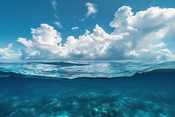 blue sky and sea