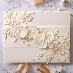 Poster - classy premium wedding cards Elegant decorative banner for weddings