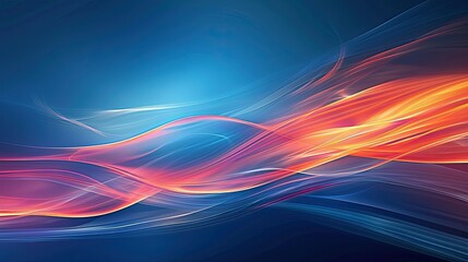 background image, vibrant bright blue with a couple bright orange lines 