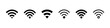 © Chelpanoff - Wi-Fi icon set. Network symbol. Wireless connection vector illustration. Wi-Fi signal sign. Hotspot pictogram.