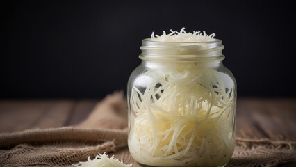 Wall Mural - Shredded Cabbage in a Jar