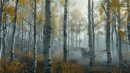 The Whispering Aspen Grove AI generated