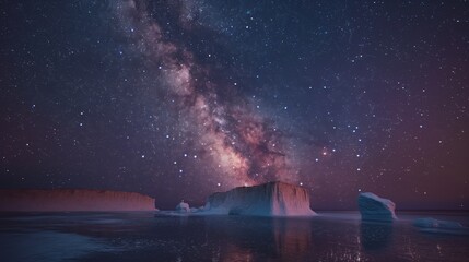 Tranquil Night Sky in Inuit Dark Sky Reserve, Canada - Awe-Inspiring Milky Way and Stars with No Human Presence