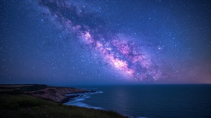 Tranquil Night Sky at Left Coast Dark Sky Reserve, Canada - Stargazing in the Uninhabited Wilderness