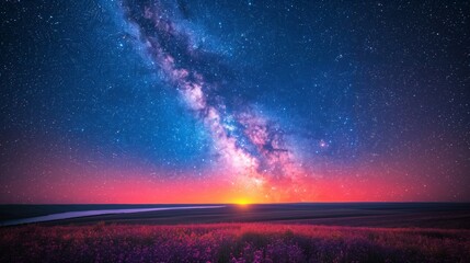Tranquil Baikal Dark Sky Night: Stargazing under the Milky Way