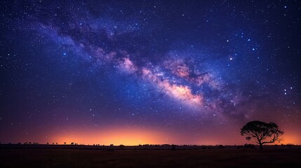 Tranquil Night at Rainbow Dark Sky Reserve - Serene Milky Way and Stars
