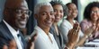 © LukaszDesign - Happy women, businesspeople, and groups applaud corporate deals, promotions, and ambitions. Employee, winner, or mature CEO clapping for success