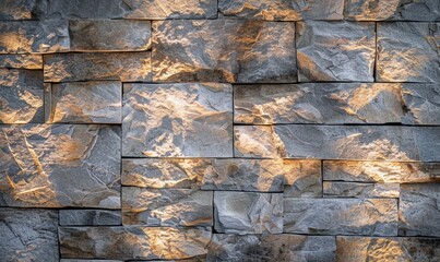 Wall Mural - Quartzite wall, light gray background