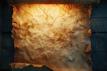 Aufkleber - A piece of paper illuminated by a light