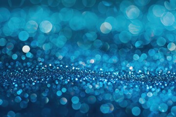 Poster - Abstract bright glitter blue background. 