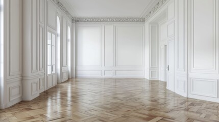 Poster - A modern space with minimal decor, featuring a clean and simple interior design