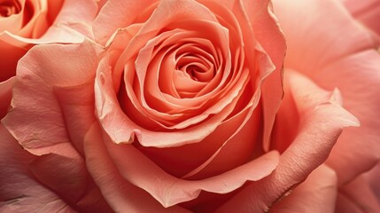 Wall Mural - Macro texture of a pink rose as a background for Valentine s Day with the symbolism of love