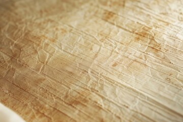 Poster - A detailed view of a paper on a table, suitable for use in illustrations or design projects