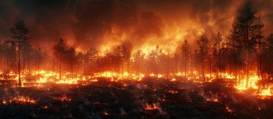 Sticker - Forest Fire Inferno