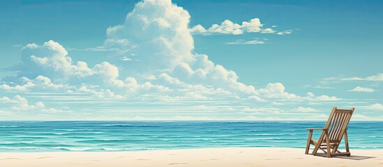 Canvas Print - Follow me to the beach. Creative banner. Copyspace image