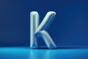 Poster - A creative representation of the letter K composed of inflated balloons