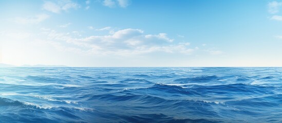 Poster - sweeping view of the sea. Creative banner. Copyspace image