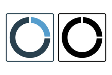 Poster - Progress bar icon. icon related to action plan. suitable for web site, app, user interfaces, printable etc. solid icon style. simple vector design editable