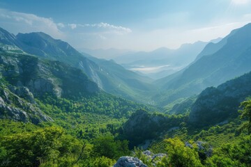 Wall Mural - Stunning Mountain Valley Landscape