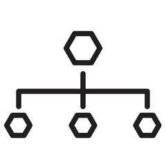 Poster - Business Chart Flow Line Icon