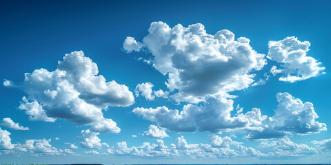 Clear Sky with Puffy Clouds