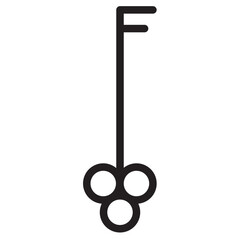 Sticker - Business Finance Key Line Icon