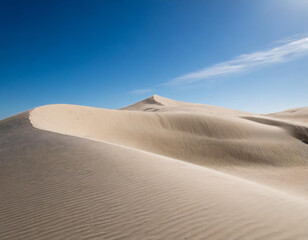 Poster - desert dunes and blue sky background