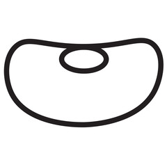 Sticker - Bean Food Haricot Line Icon