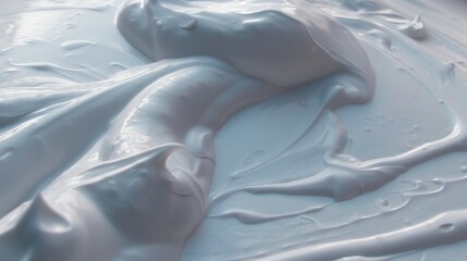 Tasty yogurt texture in the package, food photography, masterpiece, volumetric lighting, generated with AI