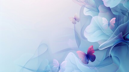 Wall Mural - Abstract background template with butterfly for presentation, poster, wallpaper design.