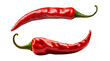 © organik - red chili or chilli cayenne pepper isolated on transparent background
