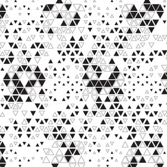 Poster - black and white abstract geometric pattern. vector format illustration. fully editable vector elemen