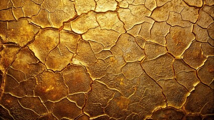 Wall Mural - Close-up grunge texture with golden cracks , grunge, texture, close-up, golden, cracks, abstract, background, vintage, rough