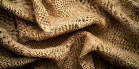 Wall Mural - Subtle Pale Brown Beige Abstract Linen Burlap Texture in Clean Backdrop. Concept Neutral Tones, Textured Background, Minimal Design