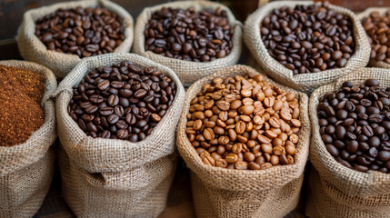 Canvas Print - beans in a bag