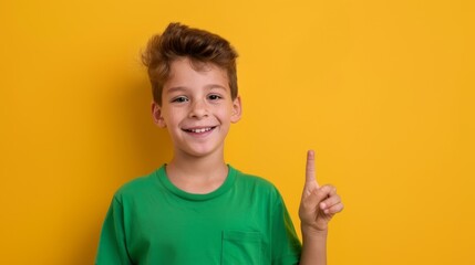 Canvas Print - The Boy Pointing Upwards