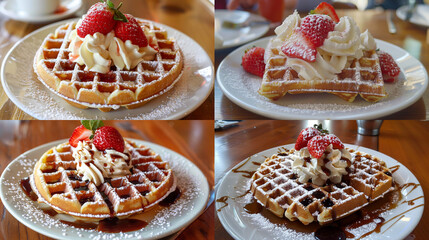 Wall Mural - cake with strawberries