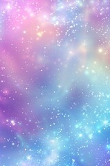 Wall Mural - Abstract background with soft prismatic iridescent rainbow gradient colors mermaid theme for girl party