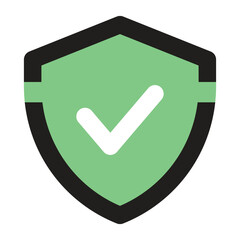 Poster - Protection icon, vector illustration, filled style, best used for web