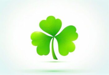 A graphic of a four-leaf clover on a white background