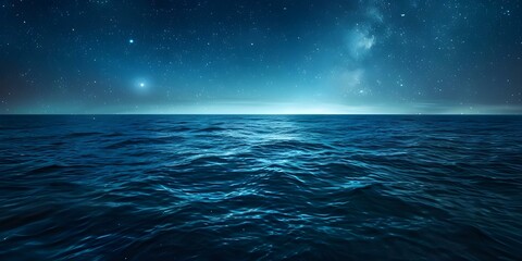 Starry night sky reflected in a vast body of water. Concept Night Sky Reflections, Vast Water, Starry Night, Natural Beauty